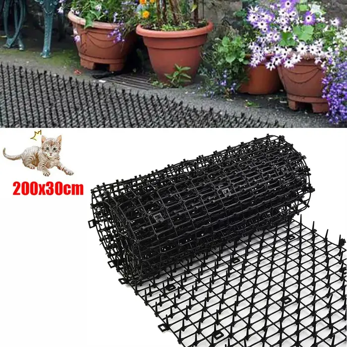 Tapis antiparasitaire polypropylène noir pour chiens et chats protection jardin plantes fleurs occasions spéciales