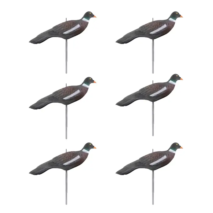 Leurres pigeons GUGULUZA 1/3/6 pièces 16 pouces coques 3D réalistes avec piquets - Décoy chasse jardin