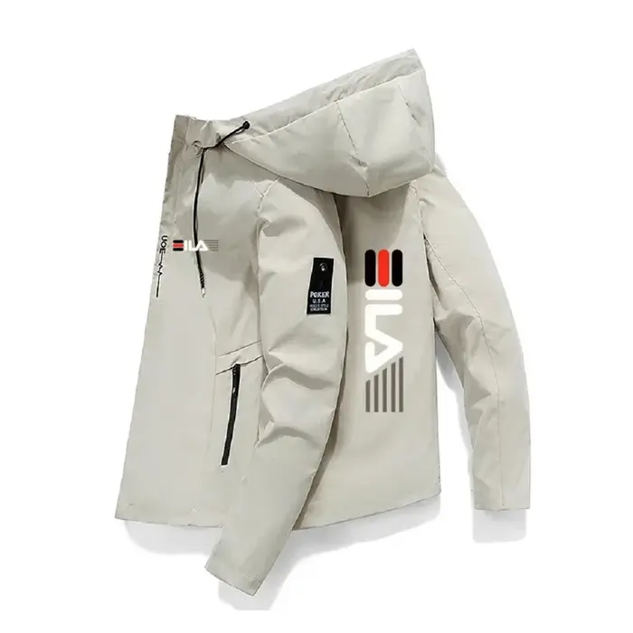 Veste de sport d'extérieur à capuche zippée coupe-vent pour homme, nouvelle collection printemps-aut