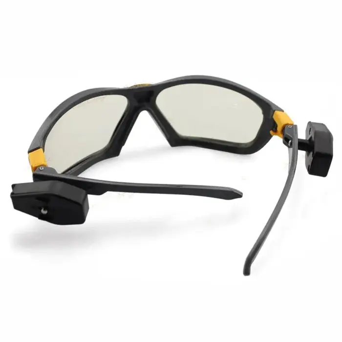 Lunettes de sécurité anti-impact pour vision nocturne, lumière LED, lunettes de laboratoire de lecture, sécurité au travail industriel, réparation d'équitation de nuit