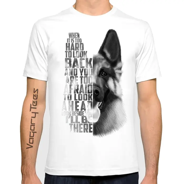 T-Shirt d'été pour hommes, humoristique et décontracté, avec texte de berger allemand imprimé, nouve