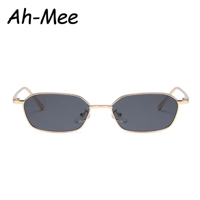 Lunettes de soleil femme métal carré coloré steampunk vintage gradient UV400 marque fashion élégant