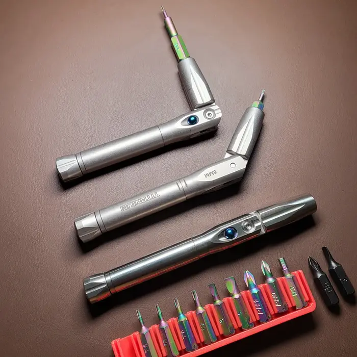 EDC – tournevis en alliage de titane, Gadget Portable, équipement d'équitation à embout croisé, Camp