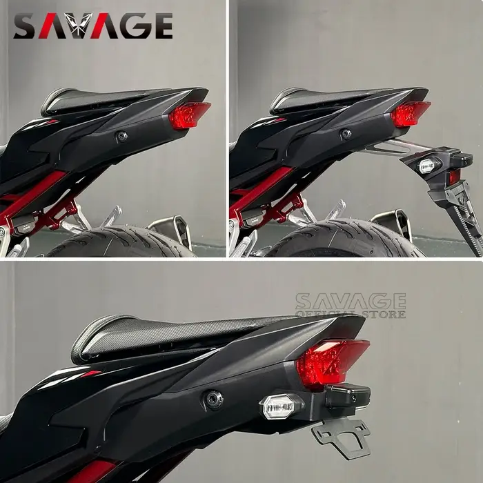 Support de plaque d'immatriculation pour Honda Hornet 750 500 2023 2024 élégant design compact pour ranger le garde-boue arrière installation facile compatible avec les modèles 2023 2025
