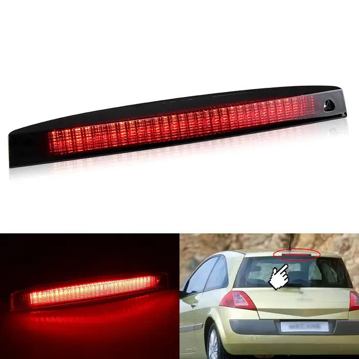 1X troisième feu stop, feu stop LED pour Renault Megane MK II 2003-2008 feu arrière, coque rouge OEM