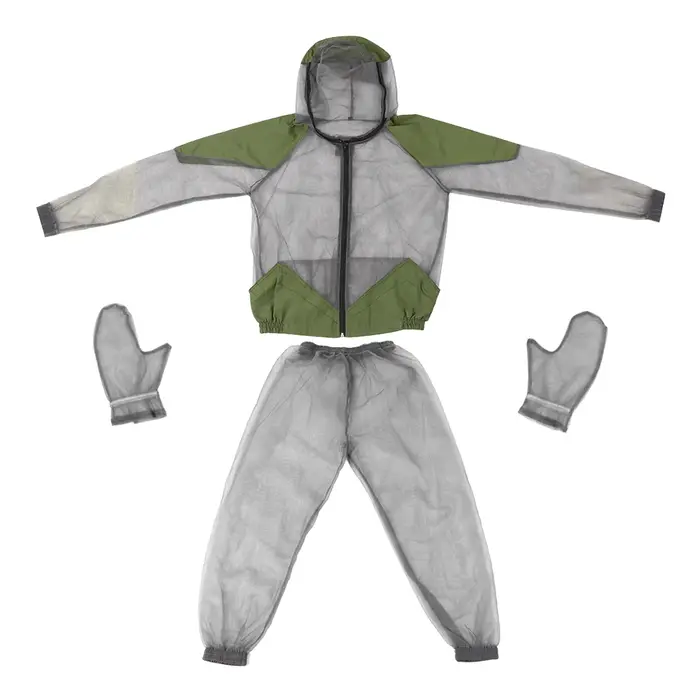 Veste anti-moustique d'extérieur imbibée d'insectes, olympiques à capuche en maille, veste de pêche 