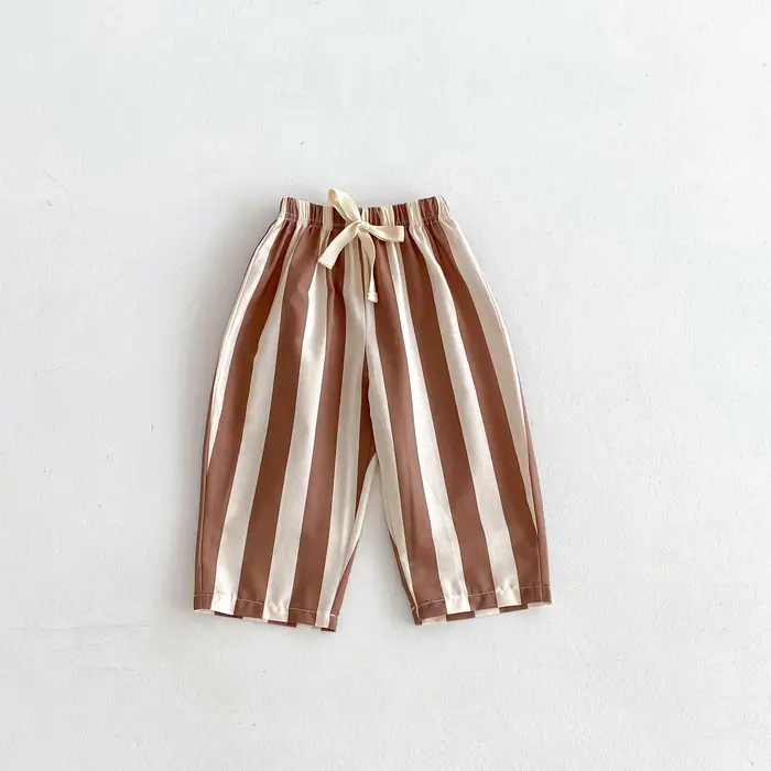 Vêtements pour enfants de 1 2 3 4 5 ans, sarouel rayé, mode décontractée, ample, pantalons pour garç