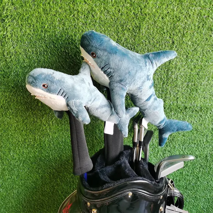 Housse de tête de club de golf Shark en peluche pour Driver, Fairway Wood et Hybrid, livraison direc