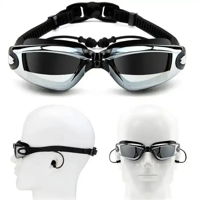 Lunettes de natation pour adulte myopie, bouchon d'oreille, lunettes de piscine professionnelles, an