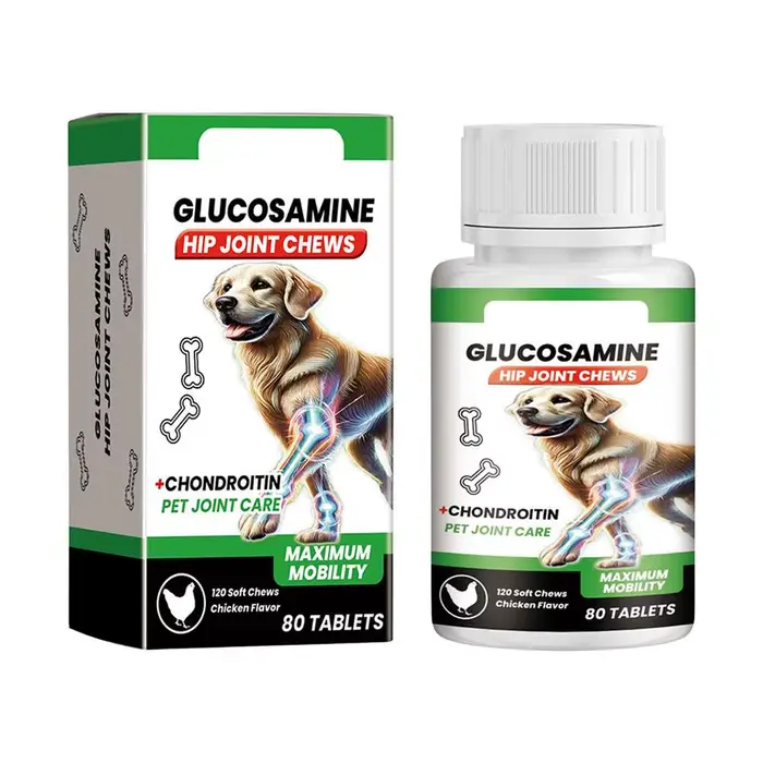 Compléments à mâcher pour chiens : Soutien articulaire, Glucosamine, Chondroïtine, pour la mobilité 