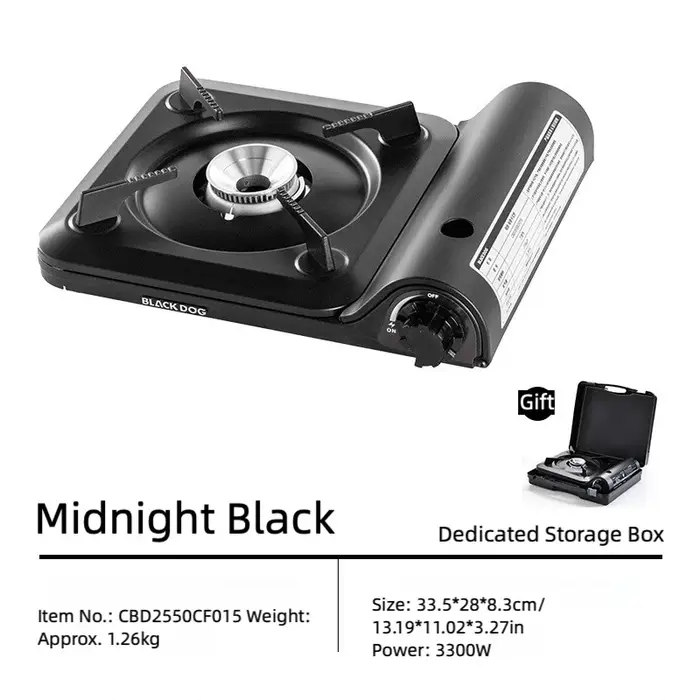 Réchaud à cartouche Blackdog pour extérieur, cuisinière de camping, réchaud à gaz haute puissance po