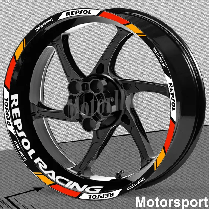 Autocollant réfléchissant pour roue de moto Repsol CBR CBR650rr, bande de jante, 17 pouces, accessoi