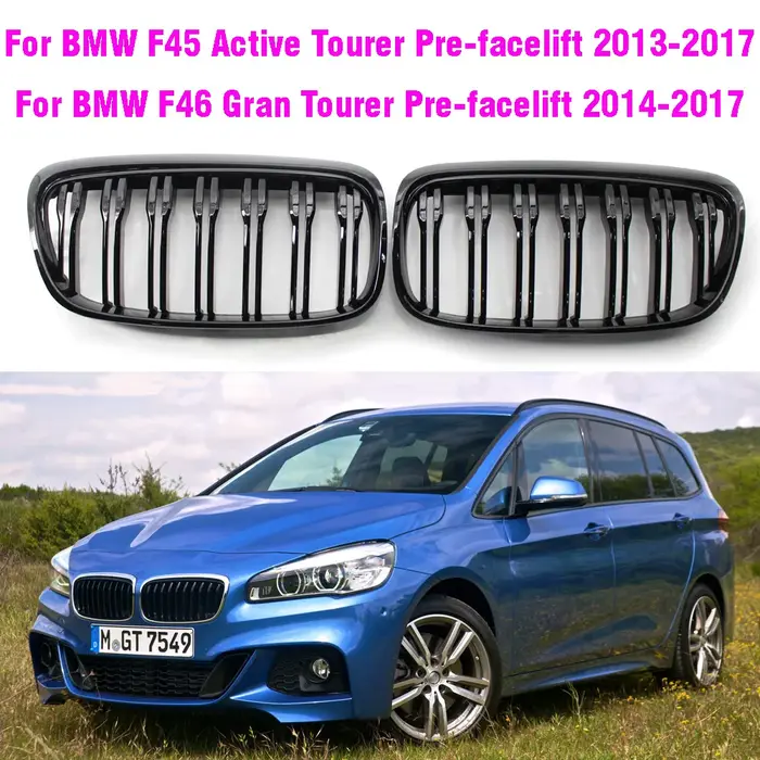 Maille de calandre noire pour F45 BMW série 2 5 sièges Active Tourer et 7 sièges F46 Gran Tourer cal
