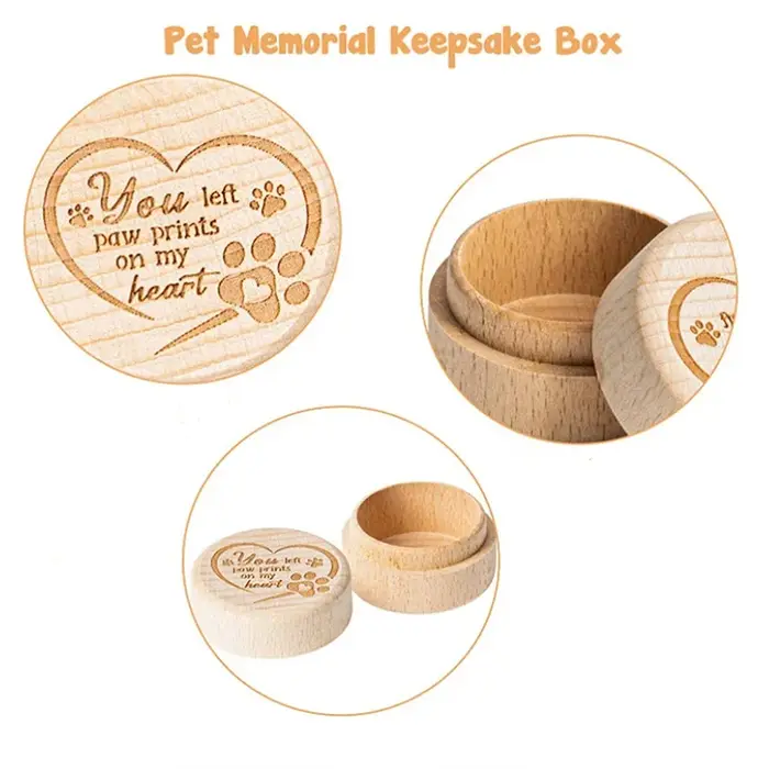 Boîte à souvenirs de poils de chien