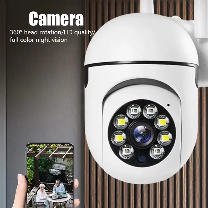 Caméra surveillance WiFi 3MP PTZ couleur nuit audio tracking automatique sécurité maison sans