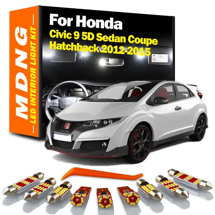 MDNG Canbus pour Honda Civic 9 5D berline coupé hayon 2012 2013 2014 2015 véhicule Led lumière intér