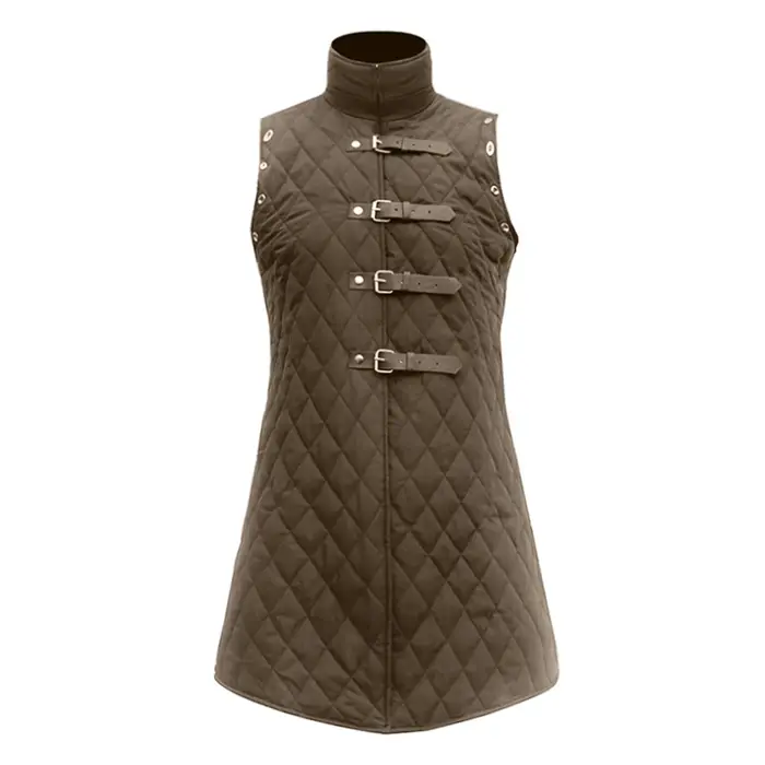 Gambeson Costume Aketon armure gilet manteau médiéval Viking tenue sans manches Larp guerrier cheval