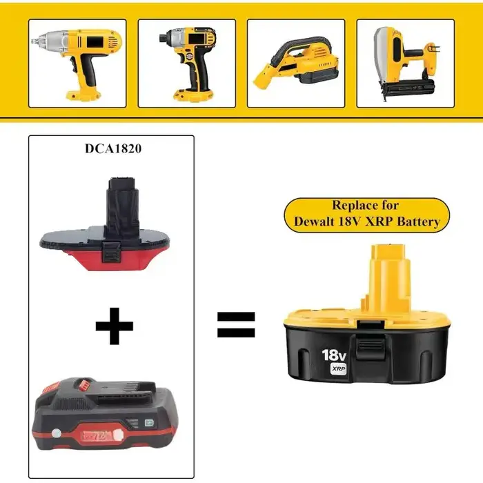 Pour adaptateur Parkside vers Dewalt pour Parkside 20V remplacer vers Dewalt 18V accessoires de conv