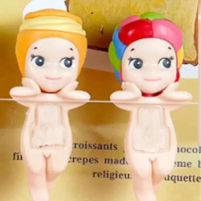 Boîte à surprises de bonbons en forme de poupée ange de dessin animé, déballage amusant, décoration 
