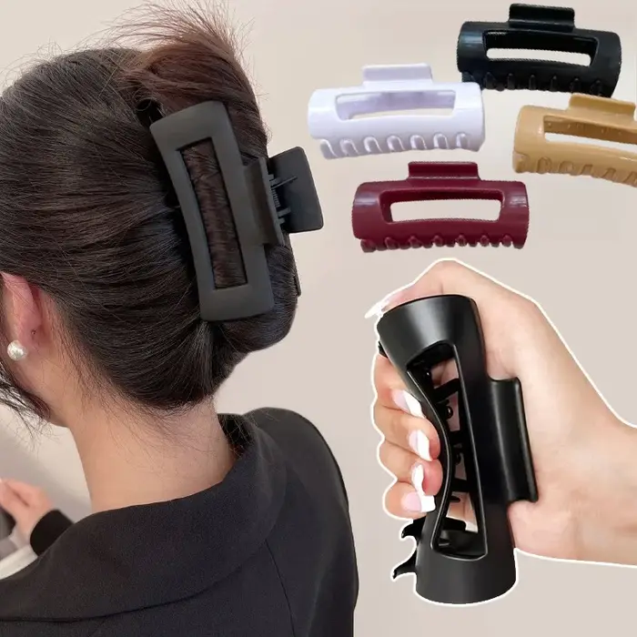 Pinces à cheveux flexibles en silicone, grande pince à griffes pliable antidérapante |   Pinces à ch