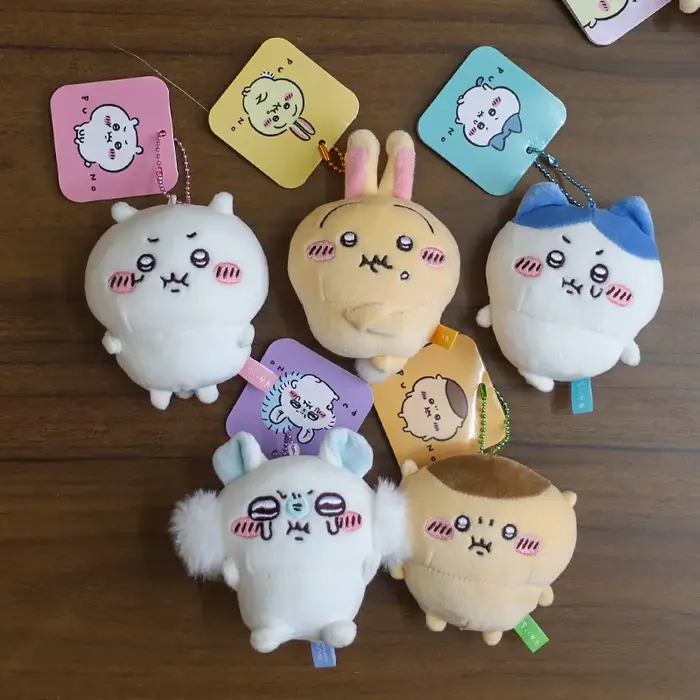 Nouveau 11CM Kawaii Chikawas Hachiware Usagi Angry Pun série peluche porte-clés pendentif doux en pe