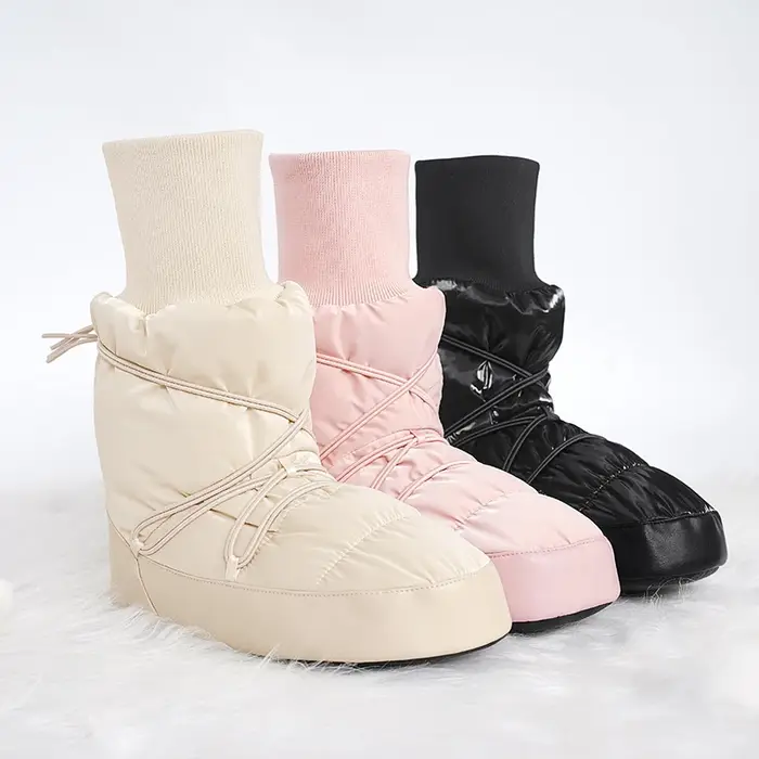 Bottes de ballet chaudes pour filles et femmes, bottes de danse montantes, bottes chaudes avec poign