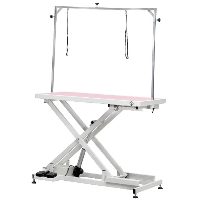 Table de toilettage pour animaux de compagnie, hôpital vétérinaire, levage croisé électrique pour le