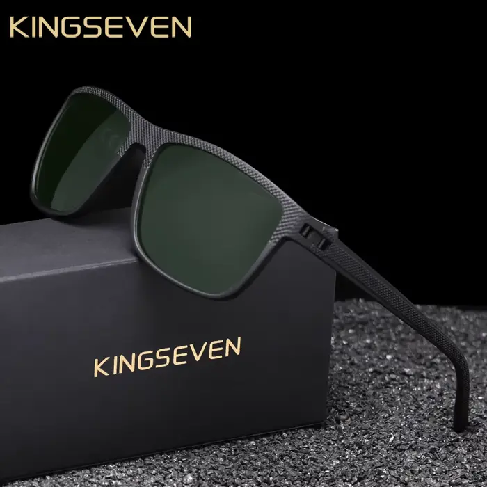 KINGSEVEN mode lunettes de soleil polarisées pour hommes UV400 lunettes rectangulaires pêche conduit