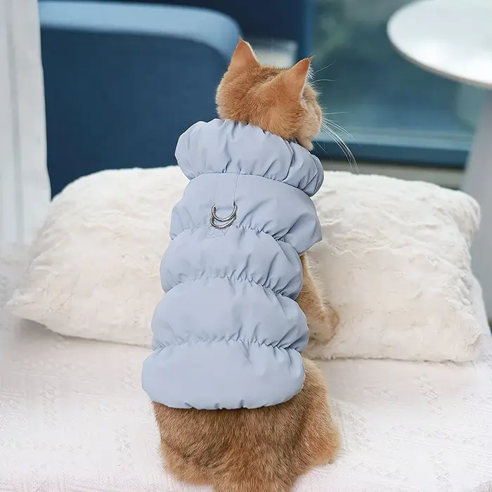 Vêtements pour chiens avec bretelles chaudes, vestes en coton à deux pattes pour animaux de compagni