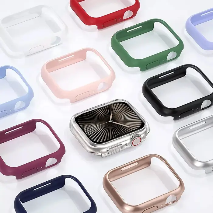 Coque protection Apple Watch 46mm 42mm 41mm 45mm 44mm 40mm 38mm série 10 9 8 7 6 SE 5 4 3 accessoire bumper PC