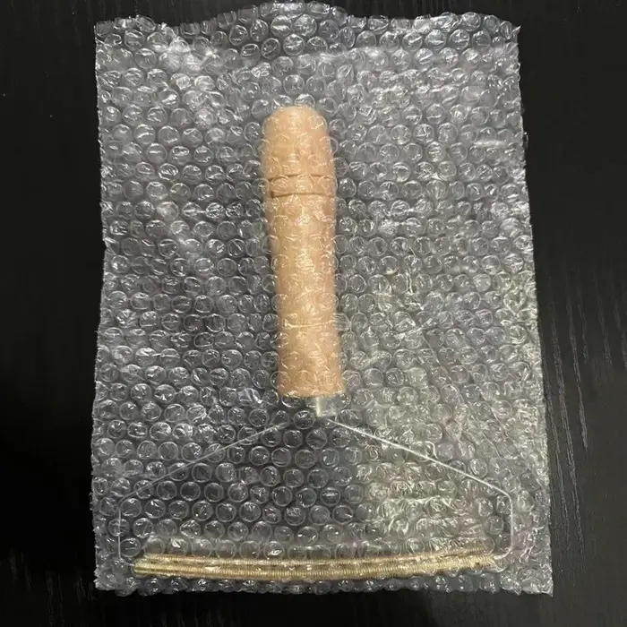 1 pièce Coupe-poils manuel en bois pour vêtements, en acier inoxydable double face, sans dommage pou