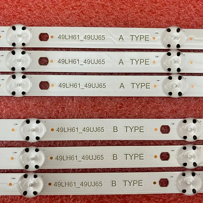 Rétro-éclairage LED pour 49LJ624V-ZC 49UJ701V 49LJ61 49LH61 49UJ65 A B 49UJ651V 49LJ614V 49UJ650 49U