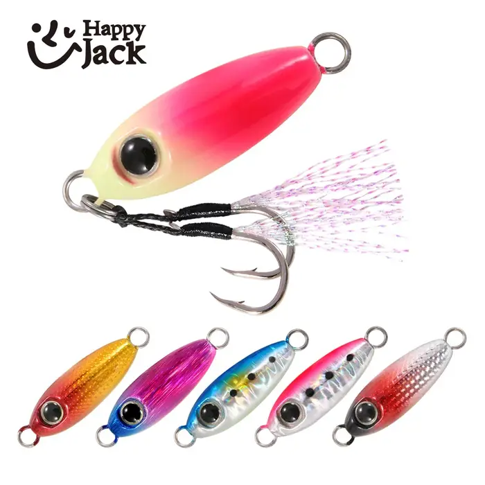 Mod yJack-Micro gabarit en métal moulé à chute lente pour la pêche au rivage, cuillère de jigging, e