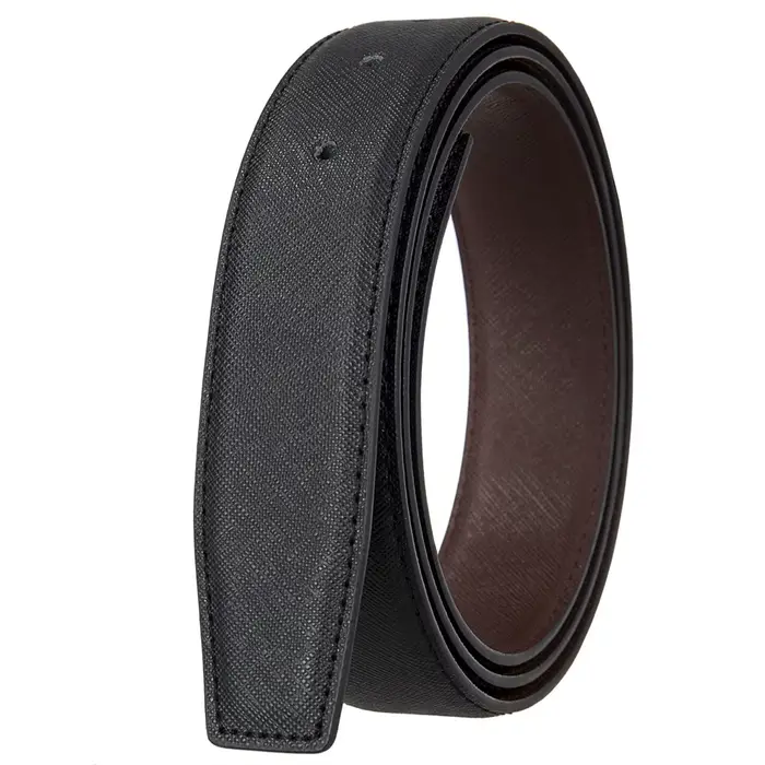 Cuir de vachette 3.4CM de large ceinture en cuir pour hommes ceinture de taille ceinture sans boucle