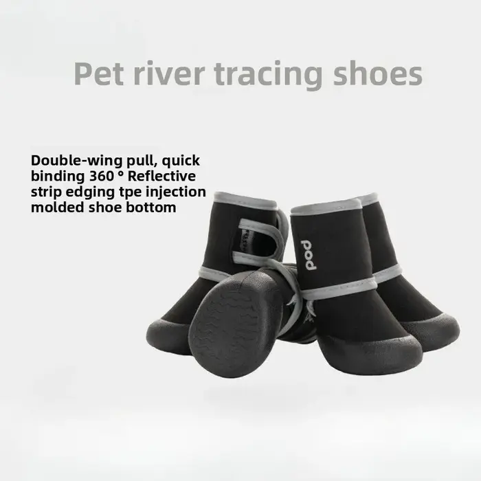 Bottes imperméables et respirantes en coton et caoutchouc pour chiens occasions hivernales et jeux en plein air