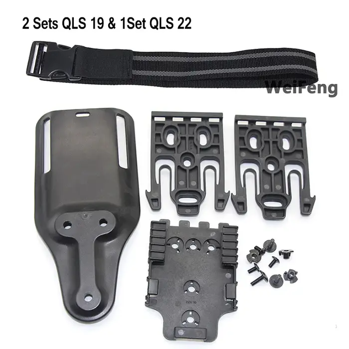 Sangle de cuisse avec système de verrouillage rapide pour chasseur, holster pour pistolet GL 17/USP/Betta M9, plateforme MOLLE multifonctionnelle pour sorties de chasse et entraînement