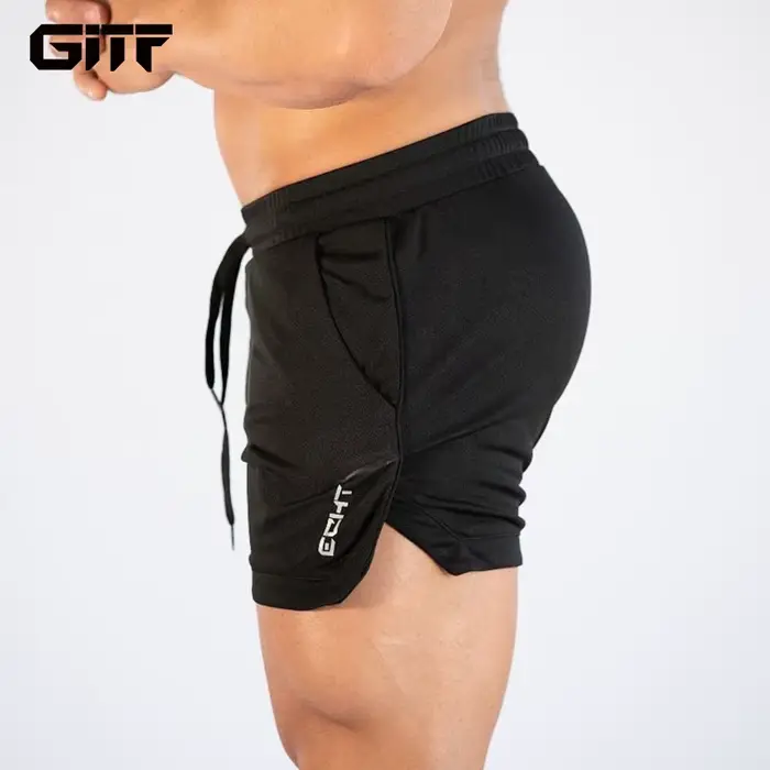 Shorts d'entraînement GITF imprimés en polyester pour hommes, ajustement parfait, sportifs, gymnastique, course, compression, séchage rapide, confort optimal, occasions sportives et cadeaux