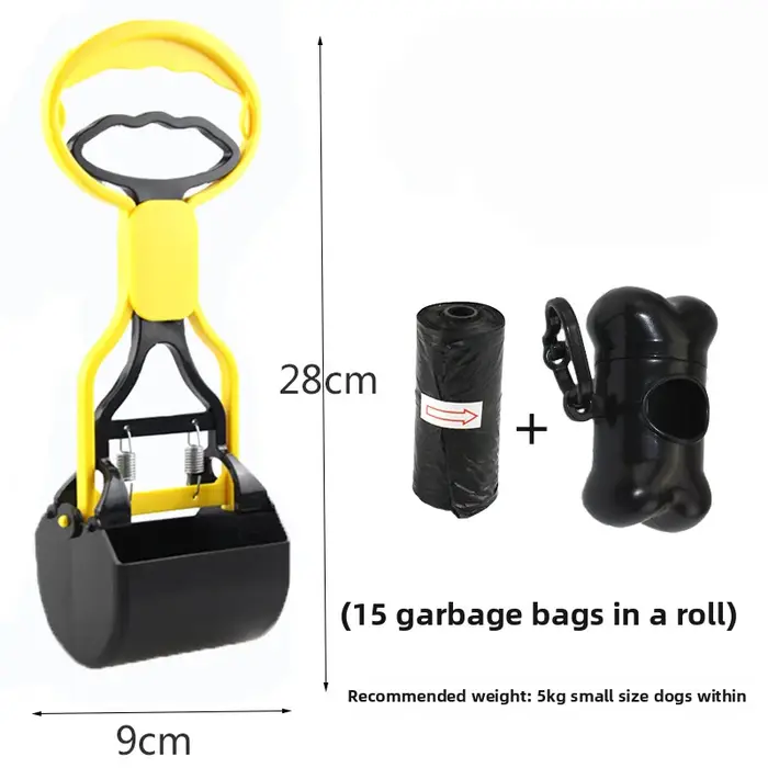 Pince à mâchoire pour chien, cuillère à merde robuste à Long manche, pince à déchets pour animaux de