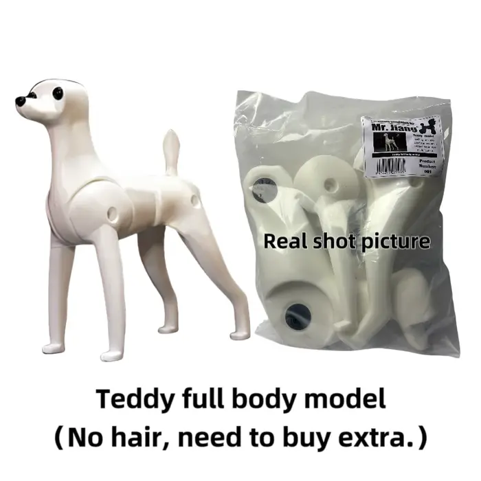 Mr. Jiang-Perruque de toilettage pour animaux de compagnie, modèle complet pour chien, nounours, pra