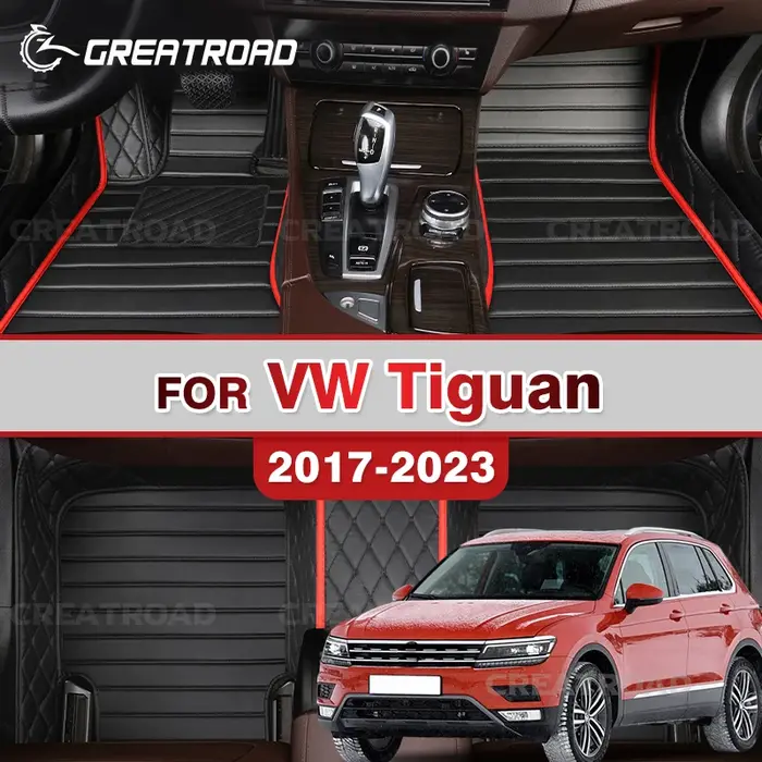 Tapis de sol de voiture pour Volkswagen VW Tiguan 2017 2018-2022 2021 22