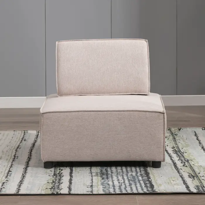 HORGgland-Canapé modulaire convertible carré O, canapé d'angle moderne, chaise sans bras simple au s