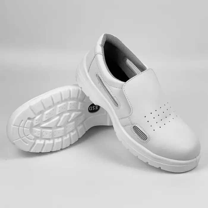 Chaussures de sécurité blanches antistatiques respirantes pour hommes et femmes, chaussures de trava