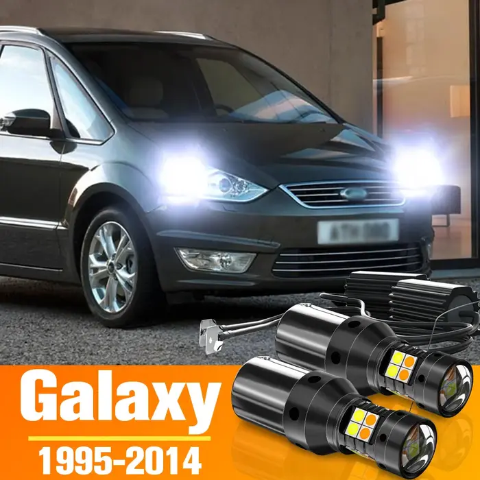 Clignotant LED et feux diurnes DRL, 2 pièces, accessoires pour Ford Galaxy 1995-2014 2005 2006 2007 