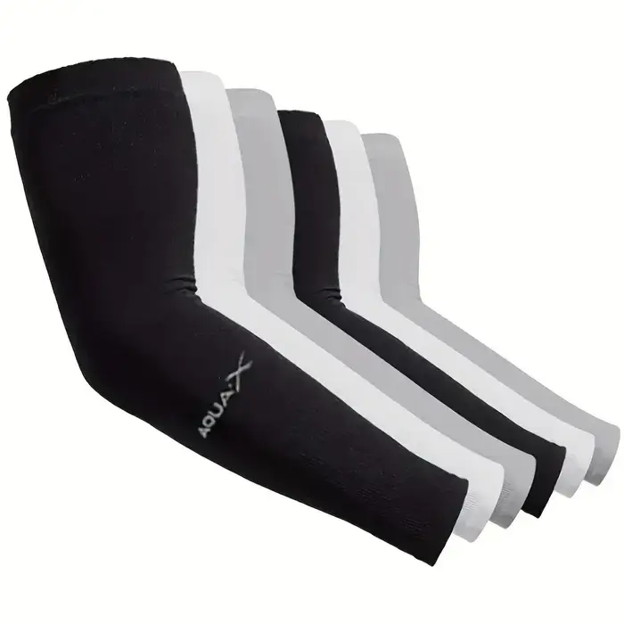 3 paires de manchons solaires UV pour bras – Protection respirante, utilisations pour la conduite, l