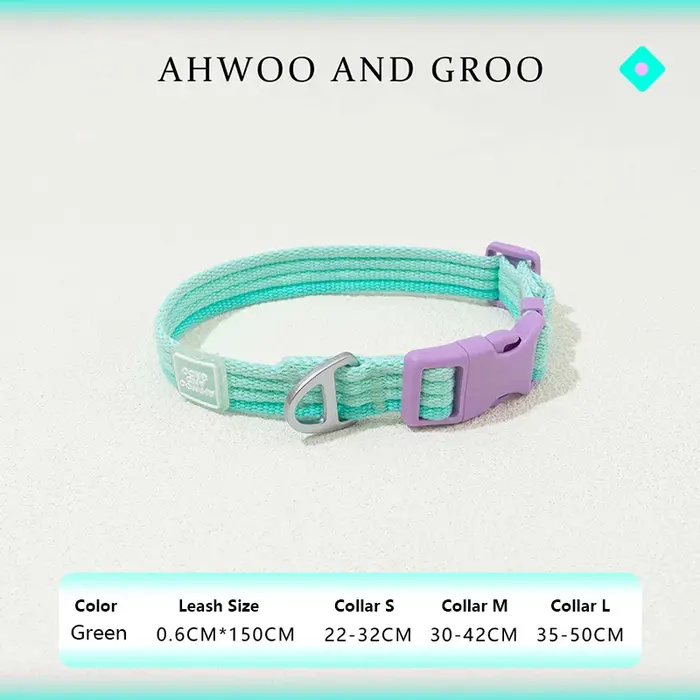 Nouveau ensemble harnais et collier pour chien Macaron-laisse pour animaux de compagnie sans tractio