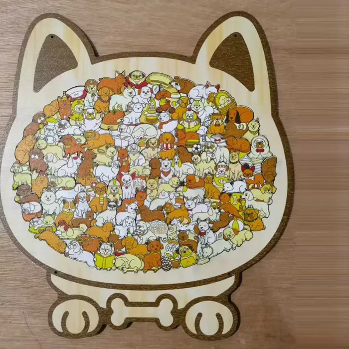 Nouveau jouet éducatif en bois pour chien, puzzle amusant, jouet artisanal à assembler, cadeau pour 