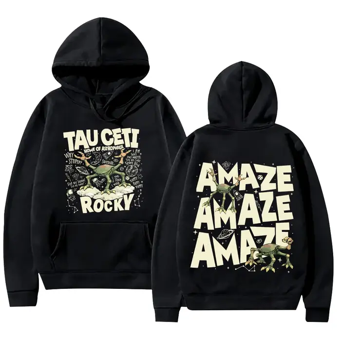 Sweat-shirts Project Hail Mary Rocky Tau Ceti Home of Astrophage avec imprimé de dessin animé, cadea