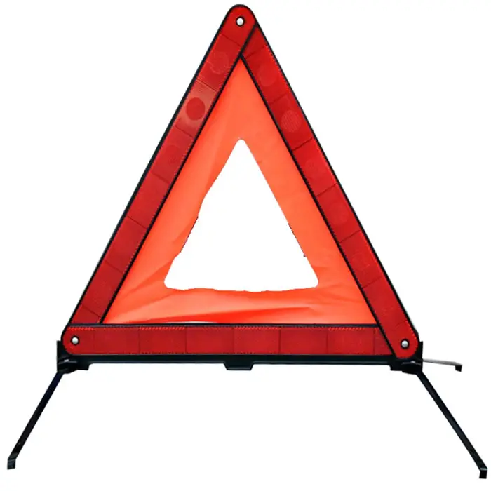 Triangle d'avertissement panneau de panne réfléchissant sécurité Triangle d'urgence pliable panneaux