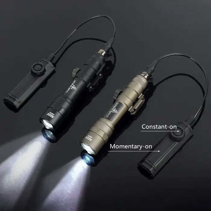 Lampe tactique M600 pour armes à feu avec rail Picatinny pour chasseurs et tireurs sportifs utilisant des lumières LED haute performance pour des tirs précis dans des conditions sombres