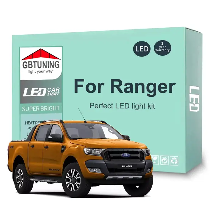 Kit d'ampoules intérieures LED pour Ford Ranger 1986-2013 2014 2015 2016 2017 2018 2019, dôme de voi